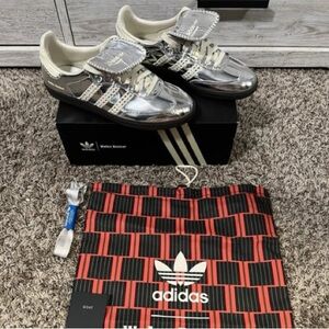 Wales Bonner x Samba 'Silver Metallic Gum' Adidas Women Sneakers